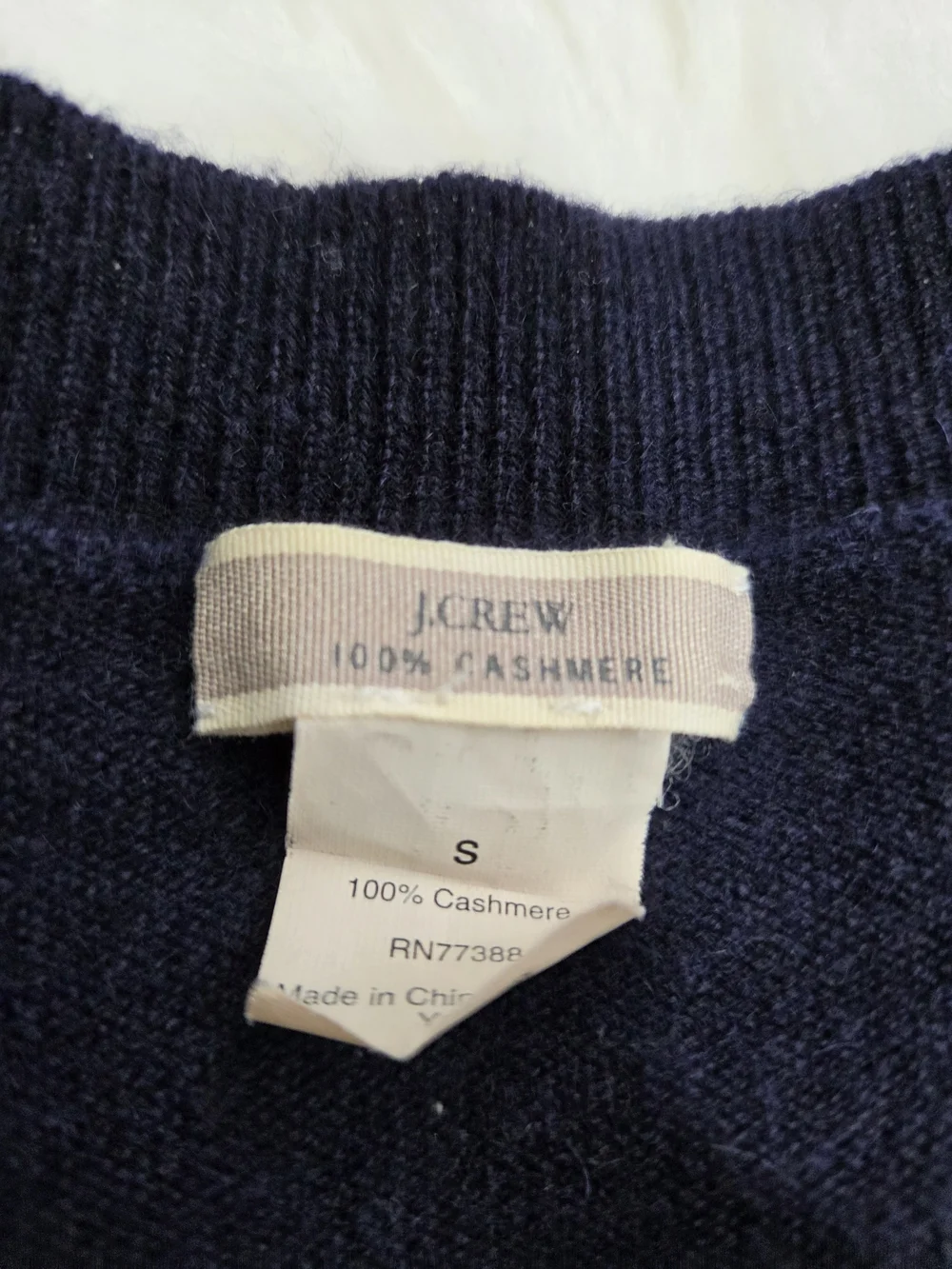 J.crew  Women's V-Neck Long Sleeve Sweater - Navy